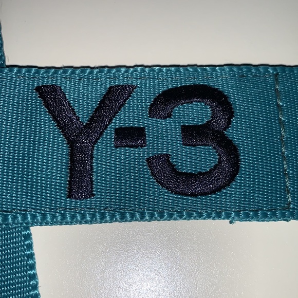 Adidas Y-3 Yohji Yamamoto Teal Classic Logo Belt Size S - Picture 5 of 7